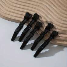 5-delige krokodillenhaarclips in meerdere kleuren - antislip grip, eenvoudig te stylen en te gebruiken in de salon voor haarverf, permanenten en secties - hoogwaardige plastic krokodillenklemmen voor kappers en thuisgebruikers, haartools, haarproducten en accessoires voor kapperssalons, beauty reisbenodigdheden, terug naar school, essentiële reisbenodigdheden voor op reis, haaraccessoires voor vrouwen