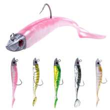 HENGJIA 1pc Jigging Head Soft Silicone Bait Wobblers 9cm15g /11cm 25g Sea Fishing Soft Lures Swimbait Peche For Bass Pike Lure