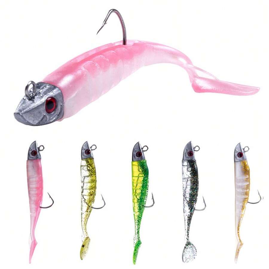HENGJIA 1pc Jigging Head Soft Silicone Bait Wobblers 9cm15g /11cm 25g Sea Fishing Soft Lures Swimbait Peche For Bass Pike Lure