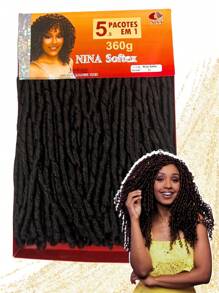 Nina Softex Original Dread Crochet Curly Hair Bundle 360 Grams 5 In 1 - 巧克力棕 - 查看 1