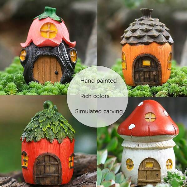 Garden Mushroom, Flower, Pinecone, House Miniature Decoration, Bonsai, Terrarium, Fairy Garden Accessory