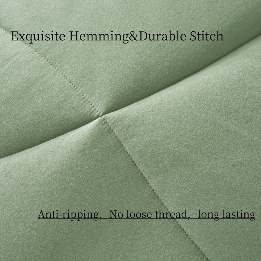 1pc Quilted Plush Reversible Bedding Set, Double Bed Size, Black And