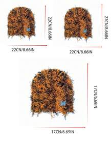 3pcsWinter Warm Knit Ski Mask - Cold Proof Full Face Cover For Riding And Outdoor ActivitiesWinter Warm Knit Ski Mask - Cold Proof Full Face Cover For Riding And Outdoor Activities Baraklafar Hat Embroidery Rapper - 3PC - View 9