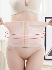 1 pièce Ceinture minceur aérée pour femmes avec ouvertures, soutien lombaire et gaine de taille pour le sport et le porter quotidien. Ceinture de taille adaptée pour l'entraînement, les sports à domicile et la marche. - Nude - Voir 2