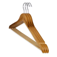 Bộ 30 Móc treo bằng gỗ có thanh chắc chắn Rayco Đồ trang trí Halloween cao cấp Trang phục Halloween Đồ trang trí mùa thu Đồ trang trí lễ hội - Màu nâu  Mocha - Xem 4