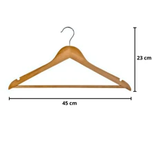 Bộ 30 Móc treo bằng gỗ có thanh chắc chắn Rayco Đồ trang trí Halloween cao cấp Trang phục Halloween Đồ trang trí mùa thu Đồ trang trí lễ hội - Màu nâu  Mocha - Xem 5