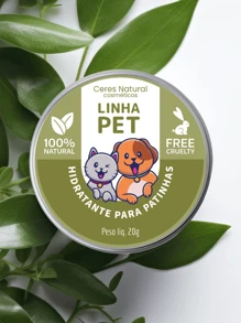 Hidratante para patinhas do cachorros e gatos - Bege - Visão 1