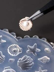 FULL BEAUTY 1 Pc Silicone Nail Carving Mold Different Ocean Animal Design Mould Stamping Plate DIY Nails Template Manicure Tools - Clear - View 4