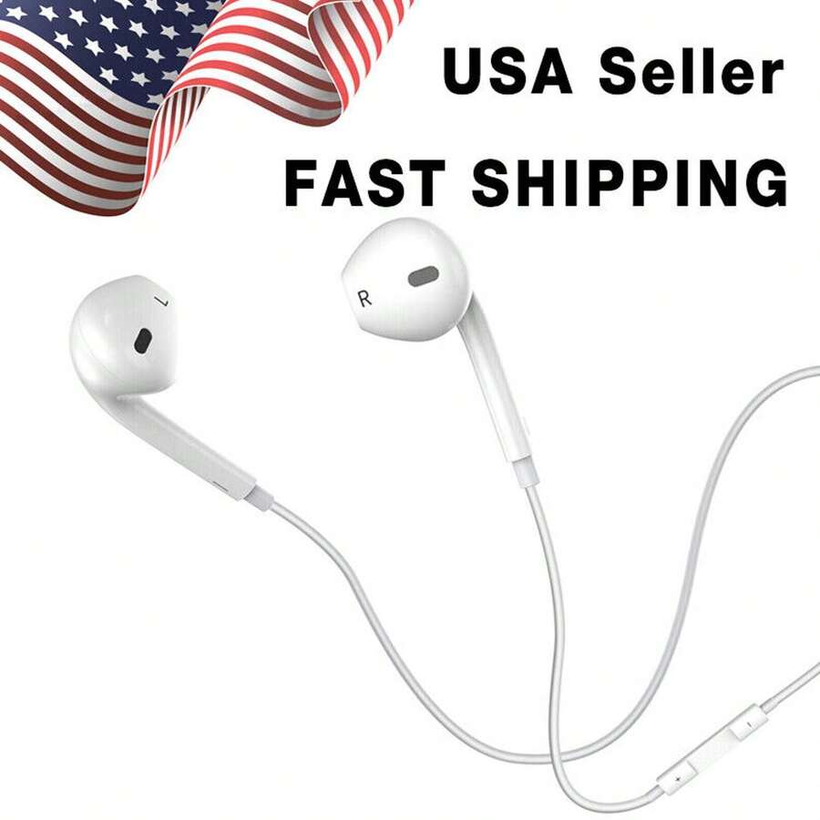 For IPhone 16 15 Pro Max Plus IPad Pro Wired USB TypeC Stereo Earbuds