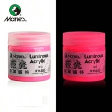 50ml Peintures acryliques fluorescentes, 8 couleurs de peinture acrylique, pigments riches Peintures néon, peintures pour l'art et l'artisanat pour les artistes, les adultes et les débutants Rentrée scolaire, Rentrée scolaire, Fournitures scolaires