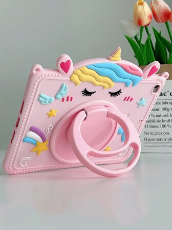 Apple Pink 1pc Unicorn Design Case Compatible With Pad Compatible With IPad 9th Gen/IPad 10th Generation Kawaii