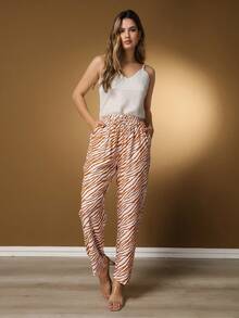 Women's Pants/VISCOLINHO Pants WITHOUT CUFF/Dress/Pockets - Lạc đà - Xem 2