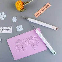 6 Stücke/Set Handwerks-Vinylfolie Werkzeug-Set für das Heraustrennen, Skrapbooking, DIY Silhouette Relief Schnitzwerkzeug Set für Hersteller von Silhouetten Handwerkszeug