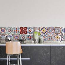 20pcs Of 4x4 Inch Tile Stickers Decorative Tiles Vinyl Stickers Wall Stickers Tile Stickers Peel And Stick Wall Decals