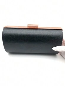 DIY Evening Bag Accessories Semi-Products Rose Gold Color Purse Metal Frame With Plastic Shell - Rusty Rose - View 9