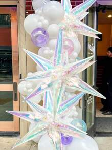 Bộ 8 bóng sao nổ nhiều màu, bóng sao nổ giấy bạc trong suốt 40 inch, thích hợp cho sinh nhật, đám cưới, tiệc độc thân, trang trí tiệc disco, trang trí bóng tiệc, sinh nhật, trang trí đám cưới, trang trí buổi hòa nhạc, trang trí tiệc nàng tiên cá, trang trí chủ đề Frozen trở lại trường ngày lễ tình nhân - Nhiều màu - Xem 2