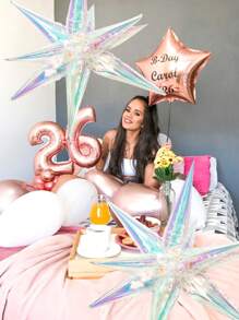 Bộ 8 bóng sao nổ nhiều màu, bóng sao nổ giấy bạc trong suốt 40 inch, thích hợp cho sinh nhật, đám cưới, tiệc độc thân, trang trí tiệc disco, trang trí bóng tiệc, sinh nhật, trang trí đám cưới, trang trí buổi hòa nhạc, trang trí tiệc nàng tiên cá, trang trí chủ đề Frozen trở lại trường ngày lễ tình nhân - Nhiều màu - Xem 8