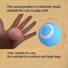 Pelota automática de juguete para gato, pelota rodante para gatos, pelota saltarina resistente a mordeduras y automática para gatos y gatitos para divertirse y hacer ejercicio - Azul - Ver 9