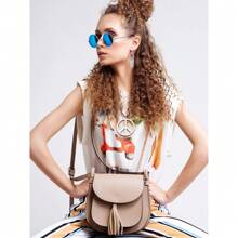 Hippie Dressing Accessory Set Hippie Glasses And Peace Sign Necklace Prom Halloween - Brown - View 7