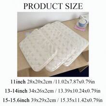 1PC Korean Ins Style Lace Embroidered Bow IPad Tablet Bag 11/13/15 Inch Laptop Storage Back To School - Multicolor - View 11