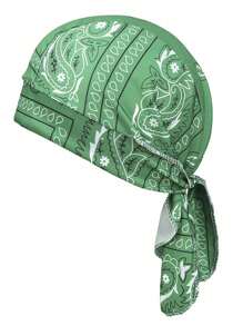 1 Peça de Bandana Elástica de Tecido/Estampa de Piratas, Design Aleatório Devido ao Corte, Adequada para Ciclismo, Esportes, Unissex