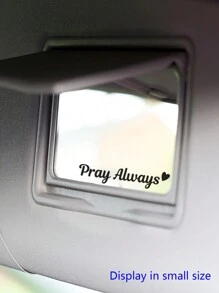 RandySticker Pray Always Mirror Decal, Car Decals For Women, Faith Mirror Decal, Cute Vinyl Decal, Christian Car Mirror Decal, Car Accessories,Stickers,Wall Decal, Vinyl Decal For Home Decorations,Spring Decoration Items Refresh Your Home,Rama Decoration Stickers Gifts Birthday Graduation