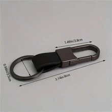 Auto Schlüsselanhänger aus Leder der ersten Schicht, Schlüsselanhänger aus Zinklegierung, Urlaubsgeschenk Schlüsselanhänger, Auto Türschlüsselanhänger, Mehrfarbiger Schlüsselanhänger - Einheitsgröße - Übersicht 6