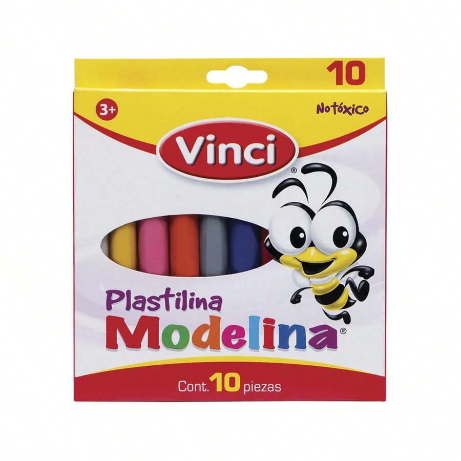 Plastilina Vinci Con 10 Colores C/u 10 Cajas - Multicolor - Ver 1