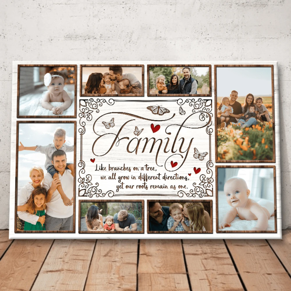 Custom Family Photo Wall Art Home Decor Family Like Branches On A Tree Custom family photo wall art home decor family like branches on a tree