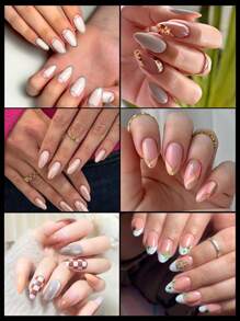 Nail Art Invisible Short Almond Ballet Natural Transparent False Nails For Nail Salon Use Press On Nails Nail Supplies Nails