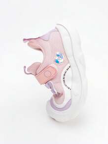 mini bala Boys And Girls Wide-Head Non-Slip Comfortable Mesh Shoes - Pink - View 8