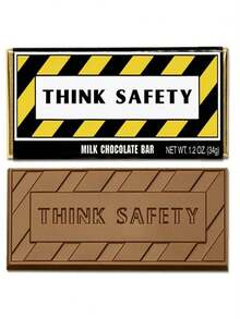 Chocolate Chocolate 310015 Think Safety Wrapper Bars - Pack Of 50 - Nhiều màu - Xem 1