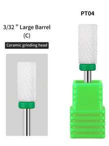 1 件专业陶瓷指甲钻头电动工具配件美甲刀修甲抛光研磨工具用品