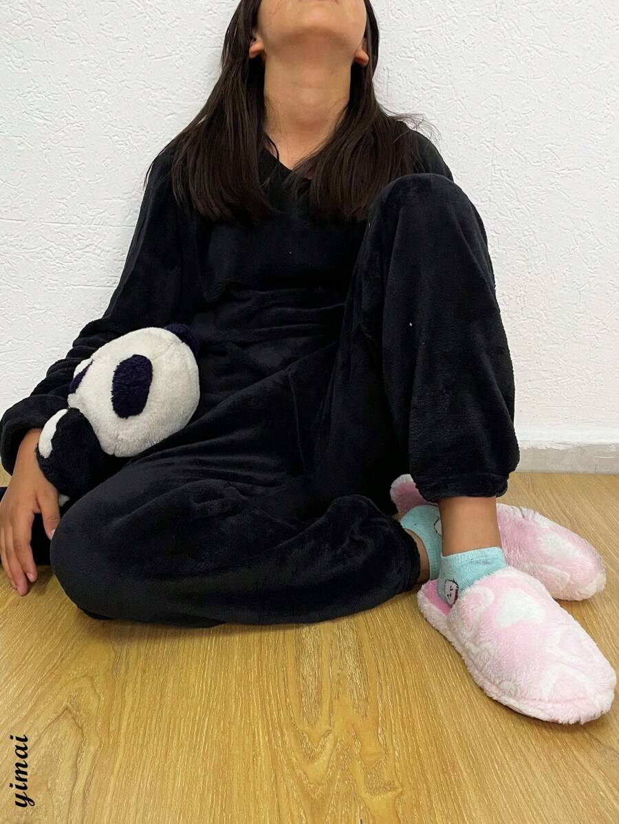 Teen Girls Pajamas - Black - View 1