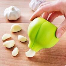 Kitchen Garlic Press ,Rust-Proof And Dishwasher Safe Professional Garlic Mincer Tool,Garlic Press,Easy To Squeeze, Garlic Mincer,Garlic Crusher,Creative Kitchen Silicone Garlic Peeler Garlic Peeling Tool,Easy To Clean, With Ergonomic Handle,Vegetable Fruit Tools,Kitchen Items,Cutter,Food,Salad,Decor,Storage,Party,Birthday.