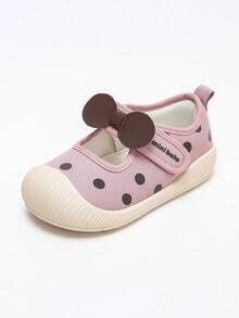mini bala 女童吸汗透气可爱圆点步行鞋 - 粉色 - 查看 1