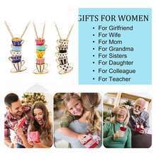 Collar Dije Moda De Superior Taza Té Para Mujer 3pc - A - Ver 6