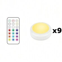 Puck Lights With Remote Closet Lights Stick On Lights Shelf Lights Push Lights Tap Light LED Puck Lights For Under Cabinet