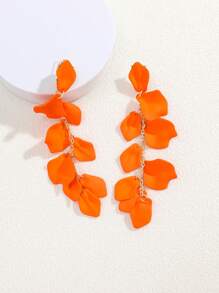 1 par de pendientes colgantes con borlas de hoja y flor multicolor de estilo vintage y elegante, best seller