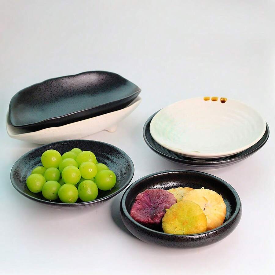 1 Đĩa Sứ, Đĩa Trà Chiều, Đĩa Ăn Nhẹ Trái Cây, Đĩa Salad, Đĩa Ăn Cổ Điển Trung Hoa, Bộ Đồ Ăn Nhật Bản & Hàn Quốc, Bộ Đồ Ăn Bằng Gốm Sứ Sáng Tạo, Bát Nông, Đĩa Bánh Mì - đĩa ăn bằng sứ - Xem 1