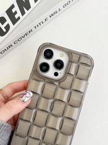 Minimalist Transparent Chocolate Design Soft Phone Case Compatible With IPhone 17 Pro Max/17 Pro/17 Air/17/16 Pro Max/16/16 Pro/16 Plus/15/15 Pro Max/15 Pro/15 Plus/11/12/13/14 Pro Max/XS/XR/11 Pro/11 Pro Max/12 Pro/12 Pro Max/13 Pro/13 Pro Max/7 Plus/14 Pro/14 Pro Max/14 Plus/7 Plus/8 Plus/8/SE2, Creative Design