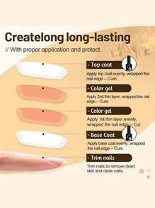 TARTU 1pc 8ml Gel Nail Polish 6 Color Fall Shine Finish Semi Permanent Sequins Nail Polish Soak Off Uv Varnish Nail Art For Manicure Nail Design Vernis Semi Permanent Esmalte Gray - 灰色 - 查看 5