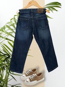 CHUEKITOS. Baby Boys Denim - Dark Wash - View 3