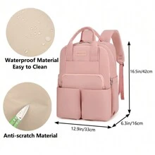 1 pieza Mochila bolsa cambiador para bebé - Bolsa multifunción impermeable para bebés niños y niñas, Mochila cambiador - Bolsa de pañales de viaje grande - Mochila de viaje para maternidad y cambio de bebé, Artículos esenciales y regalos para el registro y la ducha de bebé recién nacido - Caqui - Ver 6