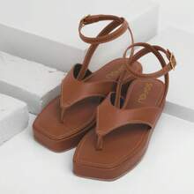 Women Platforms & Wedge Sandals - Camel - Ver 1