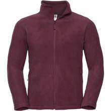 Russell Mens Full Zip Outdoor Fleece Jacket (Burgundy) - Burgundy - View 2