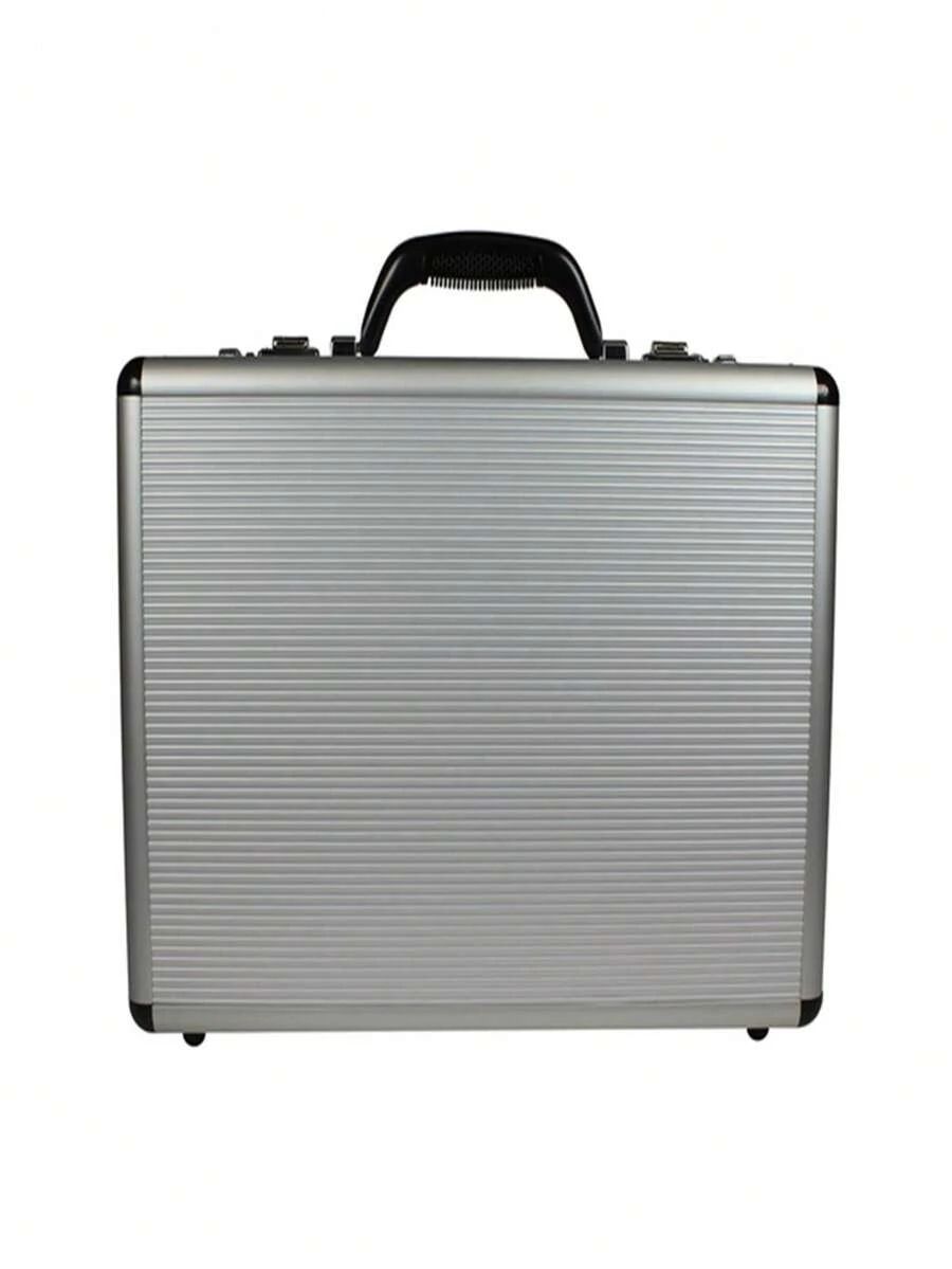 World Traveler WT-BC-450LA 4 In. Fasano Aluminum Silver Wide Attache Briefcase - 銀色 - 查看 1