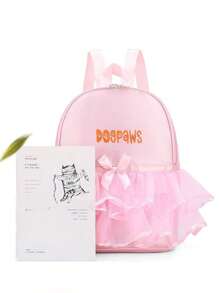 Customizable Personalized Backpack, Embroidered Craftsmanship, Ballet Dance Bag, Women's Storage Bag, Dance Backpack, Pink, Modern Style - Pink - View 2