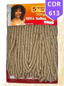 Nina Softex Original Dread Crochet Curly Hair Bundle 360 Grams 5 In 1 - Amarillo - Ver 2