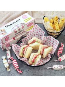 50 Sheets Wax Paper, Disposable Food Wrapping Greaseproof Paper Soap Packaging Paper, Bouquet Wrapping Paper, Candy Biscuit Papers,Halloween Christmas Wrapping Paper, Halloween Christmas Gift Wrapping Supplies,Holiday Gift Bags - Multicolor - View 11